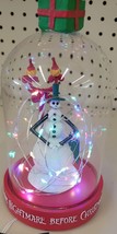 Disney’s Nightmare Before Christmas Jack Snowman Glass Light-Up Dome Decor - £41.93 GBP