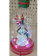 Disney’s Nightmare Before Christmas Jack Snowman Glass Light-Up Dome Decor - $964.89 MXN