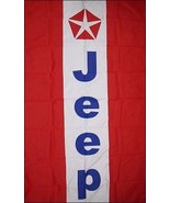 Jeep Red Stripe Vertical Flag - 5x3 Ft - £19.66 GBP