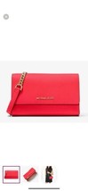New Michael Kors Jet Set Travel Saffiano Leather 3-in-1 Crossbody Coral Reef - £74.68 GBP