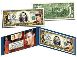 Elvis Presley Legal Tender U.S. $2 Bill - Red *Licensed* *Must See* w/Folio - £11.13 GBP