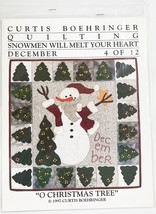 &#39;Curtis Boehringer Quilting SnowMen Will Melt Your Heart &#39;&#39;O Christmas T... - $17.81