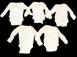 Newborn Baby Clothes Lot 18 Pc Bodysuits Sleepers Honest Gerber Unisex C image 3