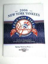 2006 New York Yankees Spring Training Program Derek Jeter Alex Rodriguez - $13.88
