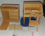Chippendale Desk and Chair, Dresser House of Miniatures, Fully Assembled... - $25.00