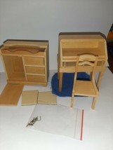 Chippendale Desk and Chair, Dresser House of Miniatures, Fully Assembled, 1:12 - $25.00