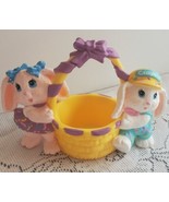 VTG Hallmark Crayola Bunnies Easter Basket 1991 Bunny Figure Bunny Rabbi... - $16.40 CAD