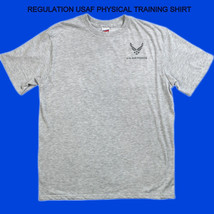 AUTHORIZED USAF U.S. Air Force Shirt IPTU Reflective PHYSICAL TRAINING X... - £12.97 GBP