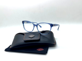 HARLEY DAVIDSON Eyeglasses HD 0558 092 TRANSPARENT BLUE 51-15-145MM /CASE - $38.77