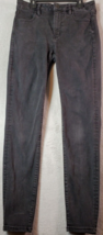 American Eagle Outfitters Jeans Womens Size 6 Black Denim Skinny Leg Flat Front - £16.90 GBP