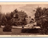 Plaza San Martin Statues Buenos Aires Argentina UNP WB Postcard W8 - $5.89