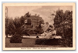 Plaza San Martin Statues Buenos Aires Argentina UNP WB Postcard W8 - $5.89