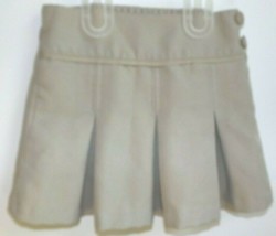 Chaps 5 khaki polyester school uniform skirt skort  - $10.70