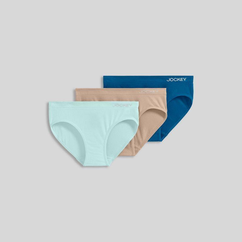 Jockey Generation™ Girls&#39; 3pk Seamfree Bikini - Blue/Beige - $36.04