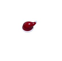 Ganz Miniature Red White Art Glass Santa Hat Figurine .75 inch - £6.17 GBP