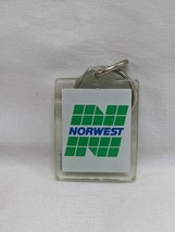 Acrylic Northwest Mortgae Bank Promotional Keychain 1 1/2&quot; - £22.07 GBP