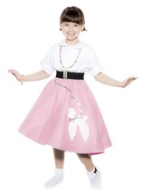 Pink Child Youth Size Felt Poodle Skirt Sock Hop Dance Party W22-28 L19 -Hey Viv - £19.97 GBP