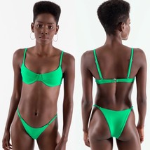 Oneone Swimwear Jungle Green &#39;lupita&#39; Underwire Bikini Top (L) Nwt - £51.95 GBP
