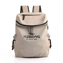 Bolsa de lona Canvas Man Backpack Big Storage Travel Backpack Bag Multi-function - £45.43 GBP