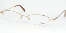 Feraud F1507 A Gold Eyeglasses Glasses Half Rim Metal Frame 50-18-135mm - £46.78 GBP