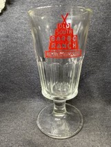 Vintage Old South Bar B Q Ranch Clewiston Fl Florida Large Heavy Stemmed Glass - £11.61 GBP
