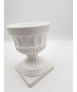 Vtg Ceramic Roman Base 9 &quot; White Urn - $27.39 CAD