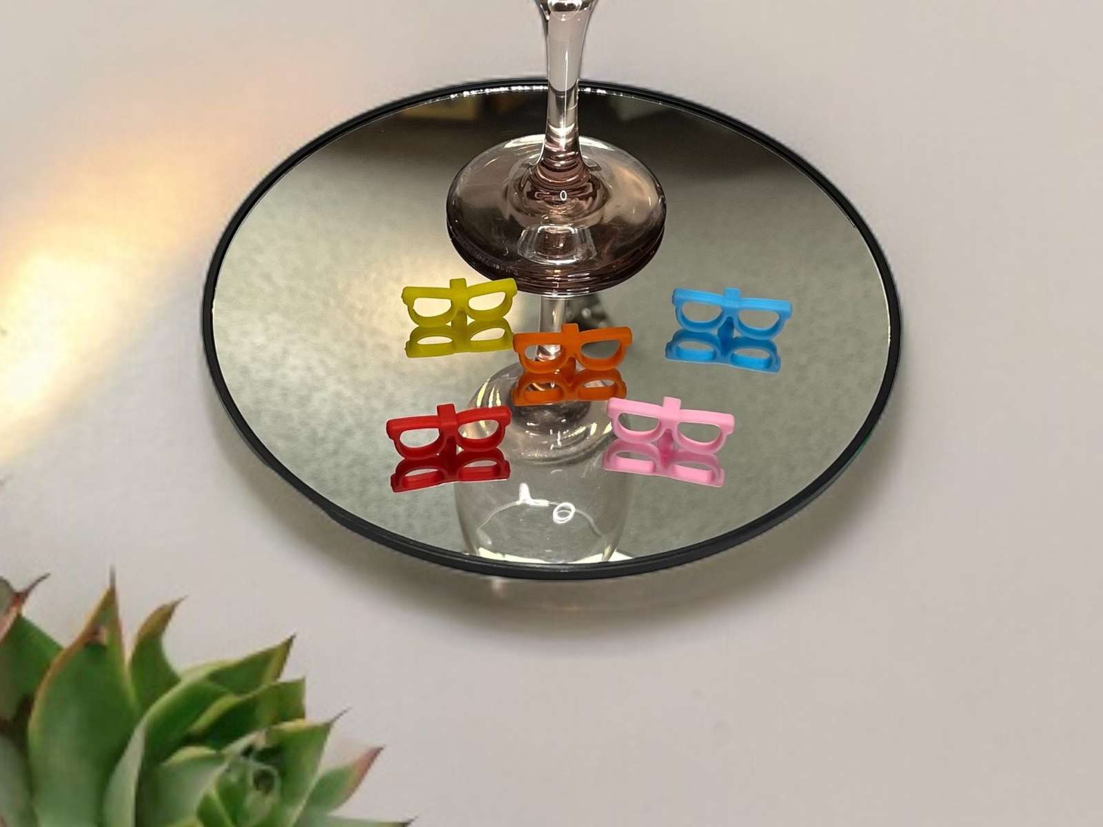 Sunglasses Shaped Drink Glass Markers - Perfect for Parties, Family Dinners, and