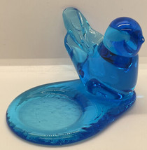 Leo Ward Bluebird of Happiness votive candle holder signed - £12.86 GBP