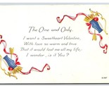 Arrows in Quiver A Sweetheart Valentine UNP DB Postcard H26 - £3.07 GBP