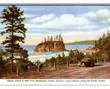 Abbey Island From Olympic Highway WA UNP Chamber of Commerce Chrome Post... - $3.91