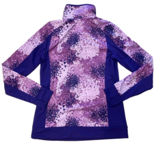 Adidas Climawarm Running Shirt Womens Medium Purple 1/4 Zip Mock Long Sl... - $22.65