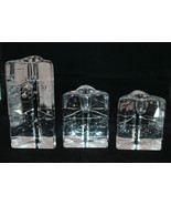 Iittala Finland Set of 3 Arkipelago Glass Triangle Candle Holders Timo S... - £132.01 GBP