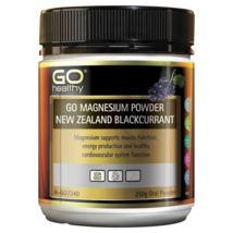 GO Healthy Magnesium Powder New Zealand Blackcurrant 250g - $100.79