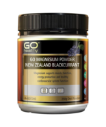 GO Healthy Magnesium Powder New Zealand Blackcurrant 250g - $137.85 CAD