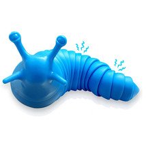 anti-release flexible snail finger fidget slug toy-blue - £11.86 GBP