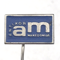 Eastern European Stick Pin Vintage Antikor Makedonija Logo - £9.43 GBP
