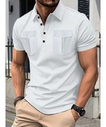 Men&#39;s Full Size Collared Short Sleeve Polo Plus Size - €32,98 EUR