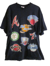 All Star Player Sport 2004 Men&#39;s XLarge Shirt T-Shirt Navy Blue Short Sl... - $18.99