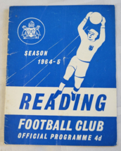 1964 - 1965 Reading Football Club Official Program 4D Vintage Soccer Football - £19.53 GBP