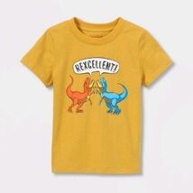 Cat &amp; Jack Toddler Unisex 12 Month 'Rexcellent' Short Sleeve Graphic T-S... - $9.99