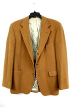 VTG 100%  Camel Hair 3 button Brown Sport Coat Jacket Mens Size 41 L Hun... - $67.46
