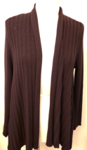 Eileen Fisher Knit 100%Wool Cardigan Sz-M Brown - £55.81 GBP