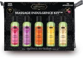 Kama Sutra Massage Indulgence Kit Five Massage Oils - Fragranced with Essential  - £42.35 GBP