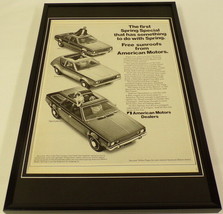 1971 American Motors Gremlin Framed 11x17 ORIGINAL Vintage Advertising P... - £54.50 GBP