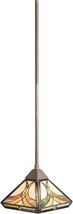 Kichler 65175 1-Light Sonora Art Glass Mini Pendant - Art Nouveau Bronze... - $176.22