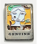 Starbucks Coffee Genuine Pin Employee Green Apron Award Modern Art Face ... - $240.43 MXN
