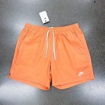 NWT Nike AR2382-871 Men Sportswear SPE Woven Lined Flow Shorts Orange Tr... - £27.50 GBP