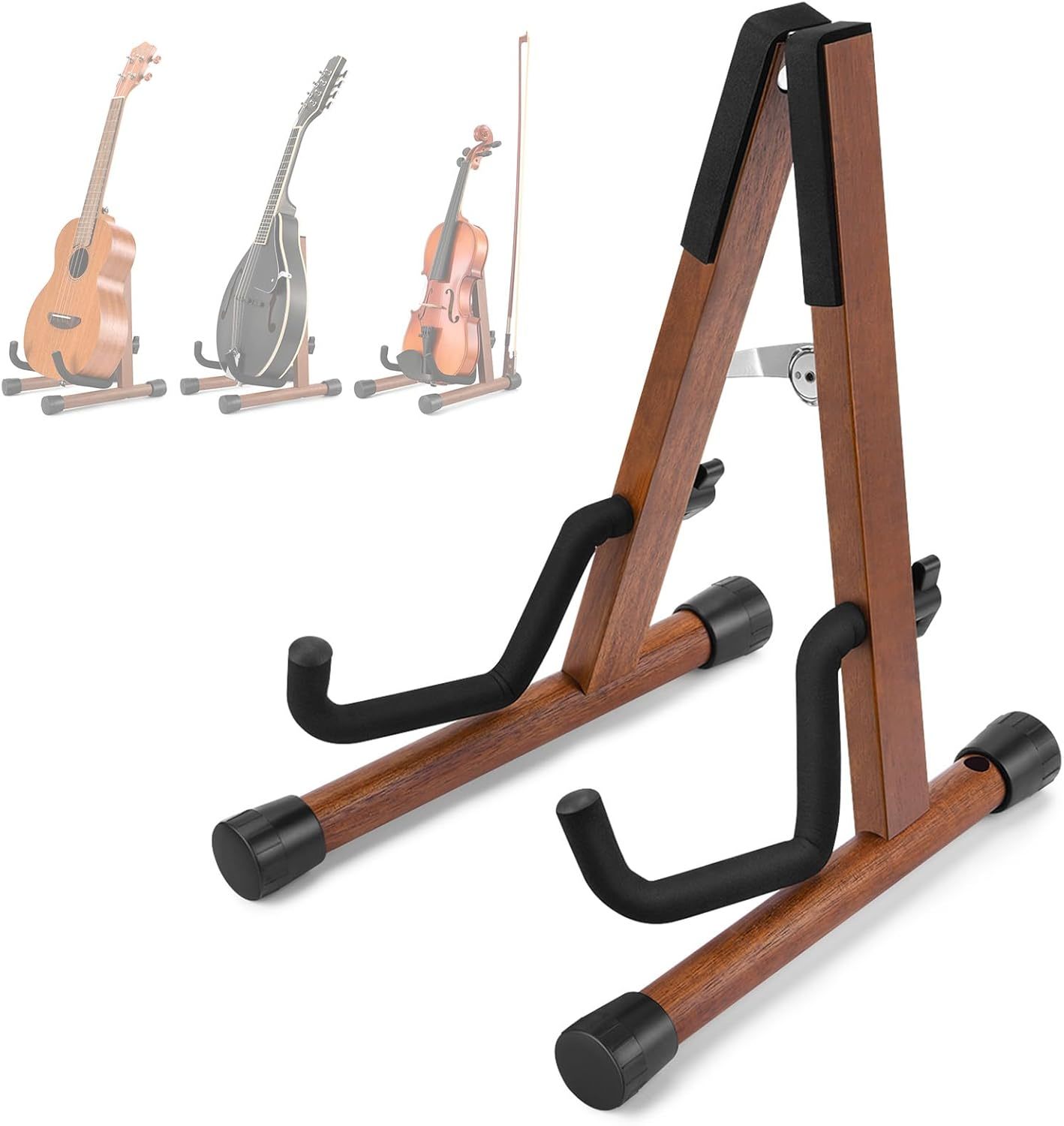 Donner Wood Ukulele Stand, Hush Stand Mini Guitar Stand For Violin, Mand... - $33.99