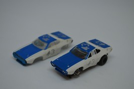 AFX 71 Roadrunner Petty HO Slot Car #43 White Blue Pair Vintage Singapore - $67.72