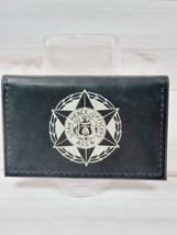 Vintage Utah Peace Officers ASSN Black Leather Bi-Fold Business Card Holder - £23.58 GBP